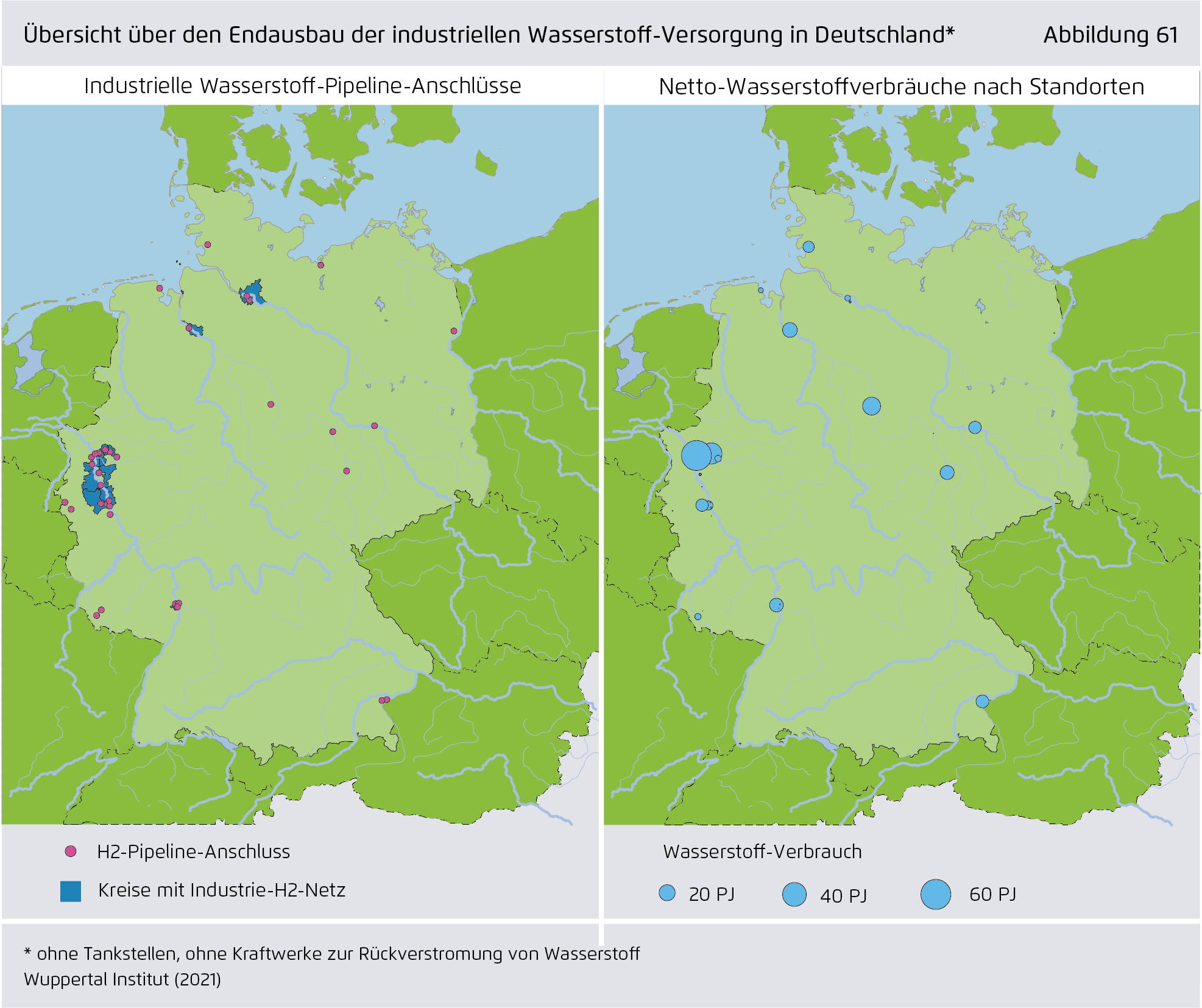 Preview for Übersicht über den Endausbau der industriellen Wasserstoff-Versorgung in Deutschland