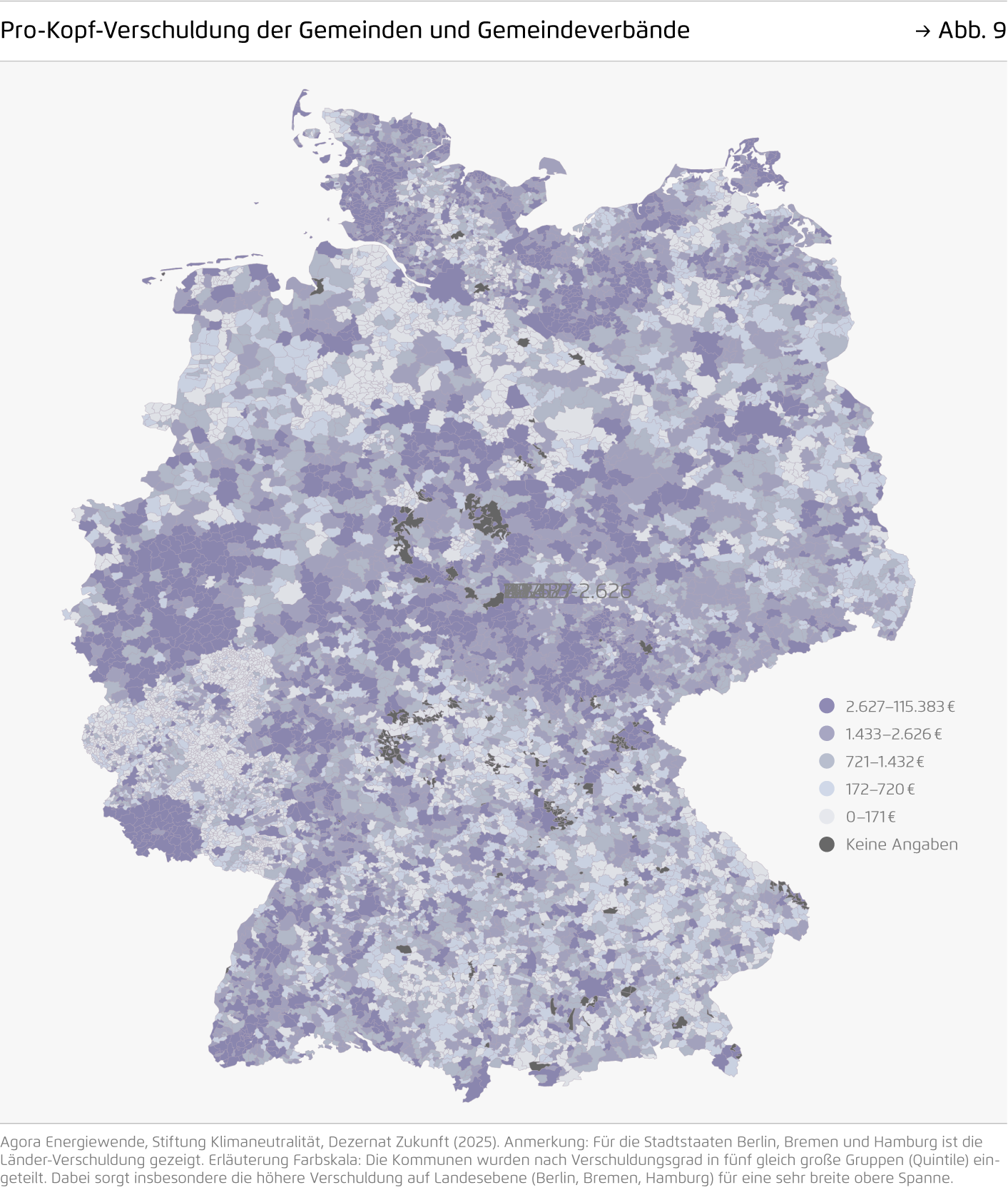 Preview for Pro-Kopf-Verschuldung der Gemeinden und Gemeindeverbände