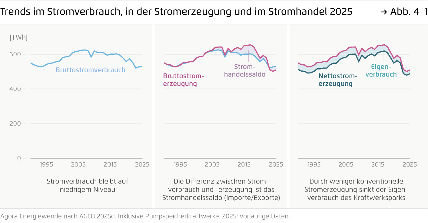 Preview for Trends im Stromverbrauch, in der Stromerzeugung und im Stromhandel 2025
