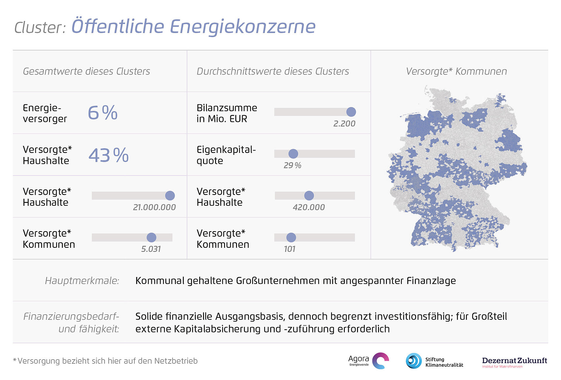Öffentliche Energiekonzerne – kommunal gehaltene Großunternehmen mit hohem Kapitalbedarf